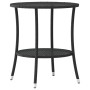 Sillas de jardín reclinables con mesa 2 uds ratán PE negro de , Sillas de jardín - Ref: Foro24-365705, Precio: 279,49 €, Desc...