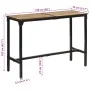 Mesa de bar madera maciza de mango rugoso 150x55x107 cm de , Taburetes de cocina - Ref: Foro24-358937, Precio: 256,00 €, Desc...