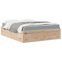 Cama con colchón madera maciza de pino 160x200 cm de , Camas y somieres - Ref: Foro24-3281928, Precio: 432,71 €, Descuento: %
