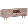 Mueble de TV de madera maciza de acacia 118x30x40 cm en Muebles TV | Comprar online en Foru.es