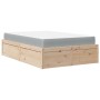 Cama con colchón madera maciza de pino 120x200 cm de , Camas y somieres - Ref: Foro24-3281937, Precio: 374,50 €, Descuento: %