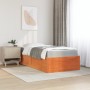 Cama con colchón madera maciza de pino marrón cera 100x200 cm de , Camas y somieres - Ref: Foro24-3281942, Precio: 312,16 €, ...