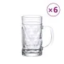 Jarras de cerveza con asa 6 unidades 500 ml de , Tazas y tazones - Ref: Foro24-4005746, Precio: 38,66 €, Descuento: %