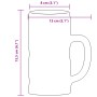 Jarras de cerveza con asa 6 unidades 500 ml de , Tazas y tazones - Ref: Foro24-4005746, Precio: 37,06 €, Descuento: %