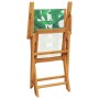 Sillas de jardín reclinables 6 uds madera maciza y tela verde de , Sillas de jardín - Ref: Foro24-3214587, Precio: 371,35 €, ...