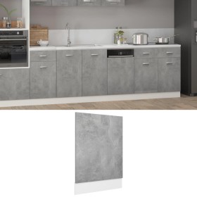 Panel para lavavajillas contrachapada gris hormigón 45x3x67 cm de , Armarios de cocina - Ref: Foro24-802558, Precio: 21,95 €,...