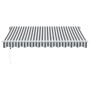 Toldo retráctil automático gris antracita y blanco 300x250 cm de , Toldos - Ref: Foro24-3215780, Precio: 278,15 €, Descuento: %