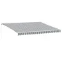 Toldo retráctil manual gris antracita y blanco 450x350 cm de , Toldos - Ref: Foro24-3215796, Precio: 371,82 €, Descuento: %