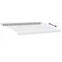 Toldo retráctil manual gris antracita y blanco 450x350 cm de , Toldos - Ref: Foro24-3215796, Precio: 386,78 €, Descuento: %