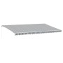 Toldo retráctil manual gris antracita y blanco 600x350 cm de , Toldos - Ref: Foro24-3215804, Precio: 575,84 €, Descuento: %