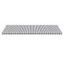 Toldo retráctil manual gris antracita y blanco 600x350 cm de , Toldos - Ref: Foro24-3215804, Precio: 575,84 €, Descuento: %