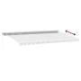 Toldo retráctil manual gris antracita y blanco 600x350 cm de , Toldos - Ref: Foro24-3215804, Precio: 575,84 €, Descuento: %