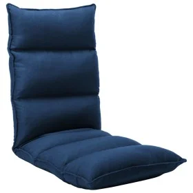Folding blue fabric floor lounger by , Floor chairs - Ref: Foro24-325239, Price: 115,40 €, Discount: %