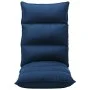 Folding blue fabric floor lounger by , Floor chairs - Ref: Foro24-325239, Price: 115,40 €, Discount: %