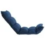 Folding blue fabric floor lounger by , Floor chairs - Ref: Foro24-325239, Price: 115,40 €, Discount: %