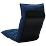 Folding blue fabric floor lounger by , Floor chairs - Ref: Foro24-325239, Price: 115,40 €, Discount: %