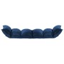 Tumbona de suelo plegable de tela azul de , Sillas de suelo - Ref: Foro24-325239, Precio: 116,83 €, Descuento: %