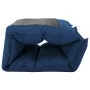 Folding blue fabric floor lounger by , Floor chairs - Ref: Foro24-325239, Price: 115,40 €, Discount: %