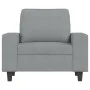 Sessel mit Hocker, helles graues Gewebe, 60 cm. von , Sofas - Ref: Foro24-3201143, Preis: 190,31 €, Rabatt: %