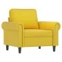 Sillón con taburete terciopelo amarillo 60 cm de , Sofás - Ref: Foro24-3201211, Precio: 206,97 €, Descuento: %