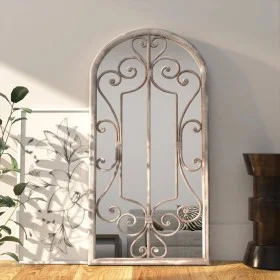 Sand-colored iron mirror for indoor use, 70x30 cm by , Mirrors - Ref: Foro24-3093545, Price: 98,99 €, Discount: %