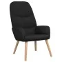Sillón de relax con reposapiés tela negro de , Sillones - Ref: Foro24-3097348, Precio: 129,69 €, Descuento: %
