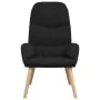 Sillón de relax con reposapiés tela negro de , Sillones - Ref: Foro24-3097348, Precio: 129,69 €, Descuento: %