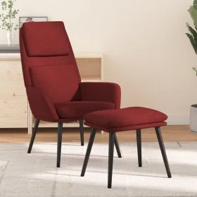 Relax armchair with footrest in burgundy fabric by , Armchairs - Ref: Foro24-3097776, Price: 148,59 €, Discount: %