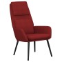 Sillón de relax con reposapiés tela rojo tinto de , Sillones - Ref: Foro24-3097776, Precio: 150,71 €, Descuento: %