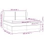 Cama box spring con colchón cuero sintético gris 200x200 cm de , Camas y somieres - Ref: Foro24-3128995, Precio: 715,76 €, De...