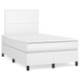 Cama box spring con colchón cuero sintético blanco 120x200 cm de , Camas y somieres - Ref: Foro24-3142714, Precio: 427,64 €, ...