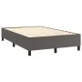 Boxspringbett mit Kunstleder-Matratze in Grau, 120x200 cm. von , Betten und Lattenroste - Ref: Foro24-3142777, Preis: 424,36 ...