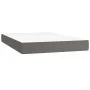 Boxspringbett mit Kunstleder-Matratze in Grau, 120x200 cm. von , Betten und Lattenroste - Ref: Foro24-3142777, Preis: 424,36 ...