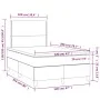 Boxspringbett mit Kunstleder-Matratze in Grau, 120x200 cm. von , Betten und Lattenroste - Ref: Foro24-3142777, Preis: 424,36 ...