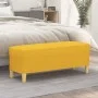Banco de tela amarillo 100x35x41 cm de , Bancos - Ref: Foro24-349380, Precio: 58,94 €, Descuento: %