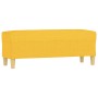 Banco de tela amarillo 100x35x41 cm de , Bancos - Ref: Foro24-349380, Precio: 62,45 €, Descuento: %