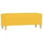 Banco de tela amarillo 100x35x41 cm de , Bancos - Ref: Foro24-349380, Precio: 58,94 €, Descuento: %