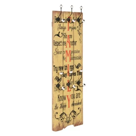 Perchero de pared FAMILY con 6 ganchos 120x40 cm de , Percheros para sombreros y abrigos - Ref: Foro24-245856, Precio: 58,50 ...