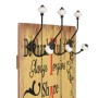 Perchero de pared FAMILY con 6 ganchos 120x40 cm de , Percheros para sombreros y abrigos - Ref: Foro24-245856, Precio: 58,62 ...