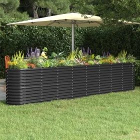 Jardinera arriate acero recubierto polvo antracita 332x40x68 cm de , Maceteros y jardineras - Ref: Foro24-318911, Precio: 116...
