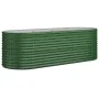 Steel planter with green powder coating, 224x80x68 cm. by , Pots and planters - Ref: Foro24-318953, Price: 94,79 €, Discount: %