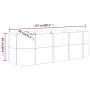 Steel planter with green powder coating, 224x80x68 cm. by , Pots and planters - Ref: Foro24-318953, Price: 94,79 €, Discount: %