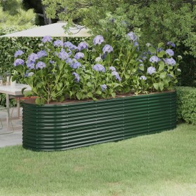 Jardinera arriate acero recubrimiento polvo verde 296x80x68 cm de , Maceteros y jardineras - Ref: Foro24-318958, Precio: 114,...