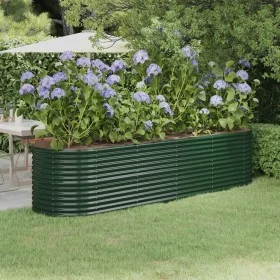 Steel powder-coated green planter bed 296x80x68 cm by , Pots and planters - Ref: Foro24-318958, Price: 109,77 €, Discount: %