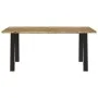 Mesa de comedor madera maciza de acacia 150x90x75 cm de , Mesas de cocina y de comedor - Ref: Foro24-353298, Precio: 186,24 €...