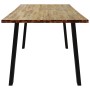 Mesa de comedor madera maciza de acacia 150x90x75 cm de , Mesas de cocina y de comedor - Ref: Foro24-353298, Precio: 188,34 €...