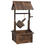 Fuente pozo de deseos con bomba madera de abeto 57x50x112 cm de , Fuentes y cascadas - Ref: Foro24-363337, Precio: 174,51 €, ...