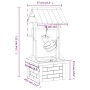 Fuente pozo de deseos con bomba madera de abeto 57x50x112 cm de , Fuentes y cascadas - Ref: Foro24-363337, Precio: 174,51 €, ...