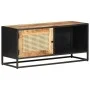 Mueble para TV madera mango rugosa y caña natural 90x30x40 cm de vidaXL, Muebles TV - Ref: Foro24-323144, Precio: 153,38 €, D...
