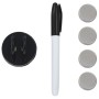 Pizarra magnética de pared vidrio 60x60 cm de , Pizarras blancas - Ref: Foro24-285375, Precio: 46,50 €, Descuento: %